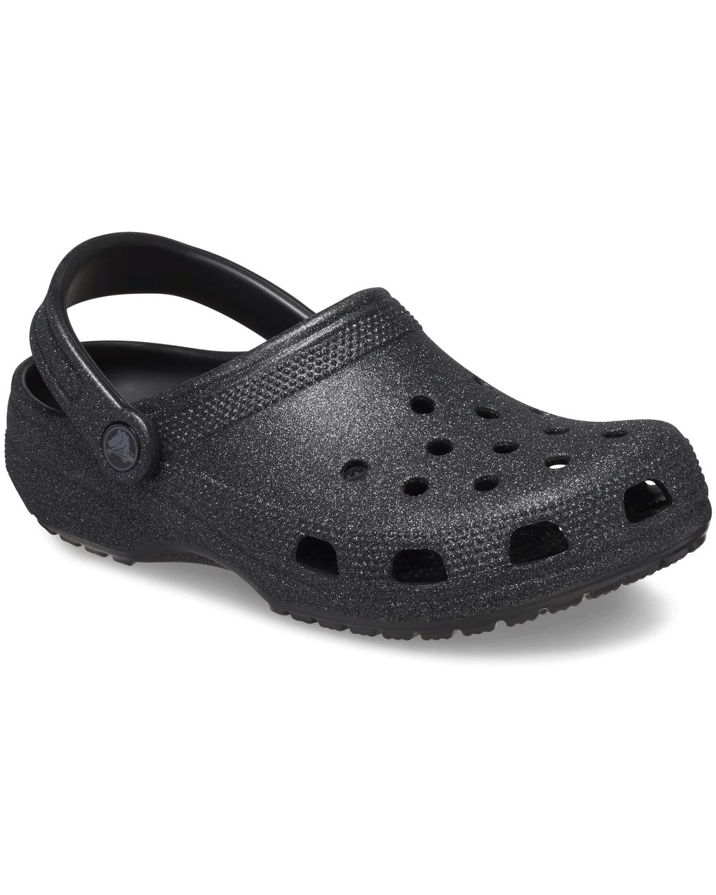 CROCSTM Black Classic Glitter Clog
