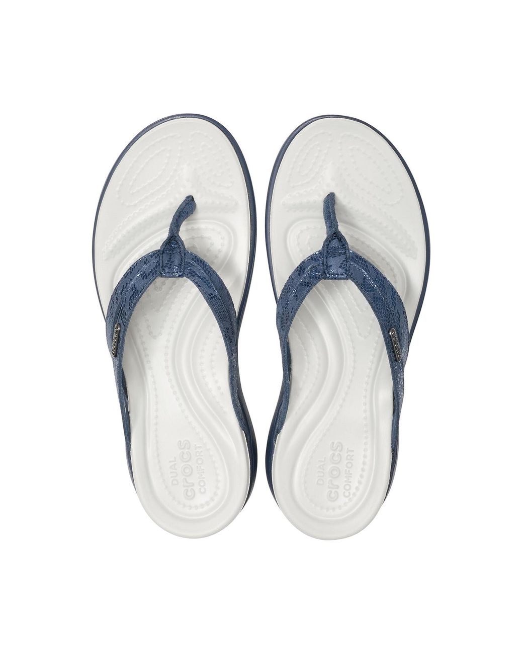 capri strappy flip crocs