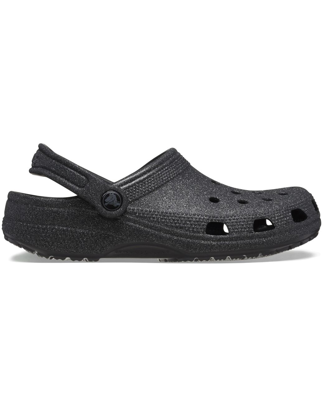 CROCSTM Black Classic Glitter Clog