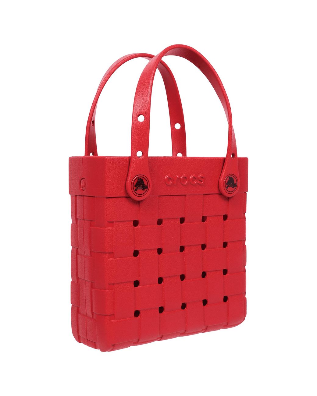 CROCSTM Red Small Basket Woven Tote