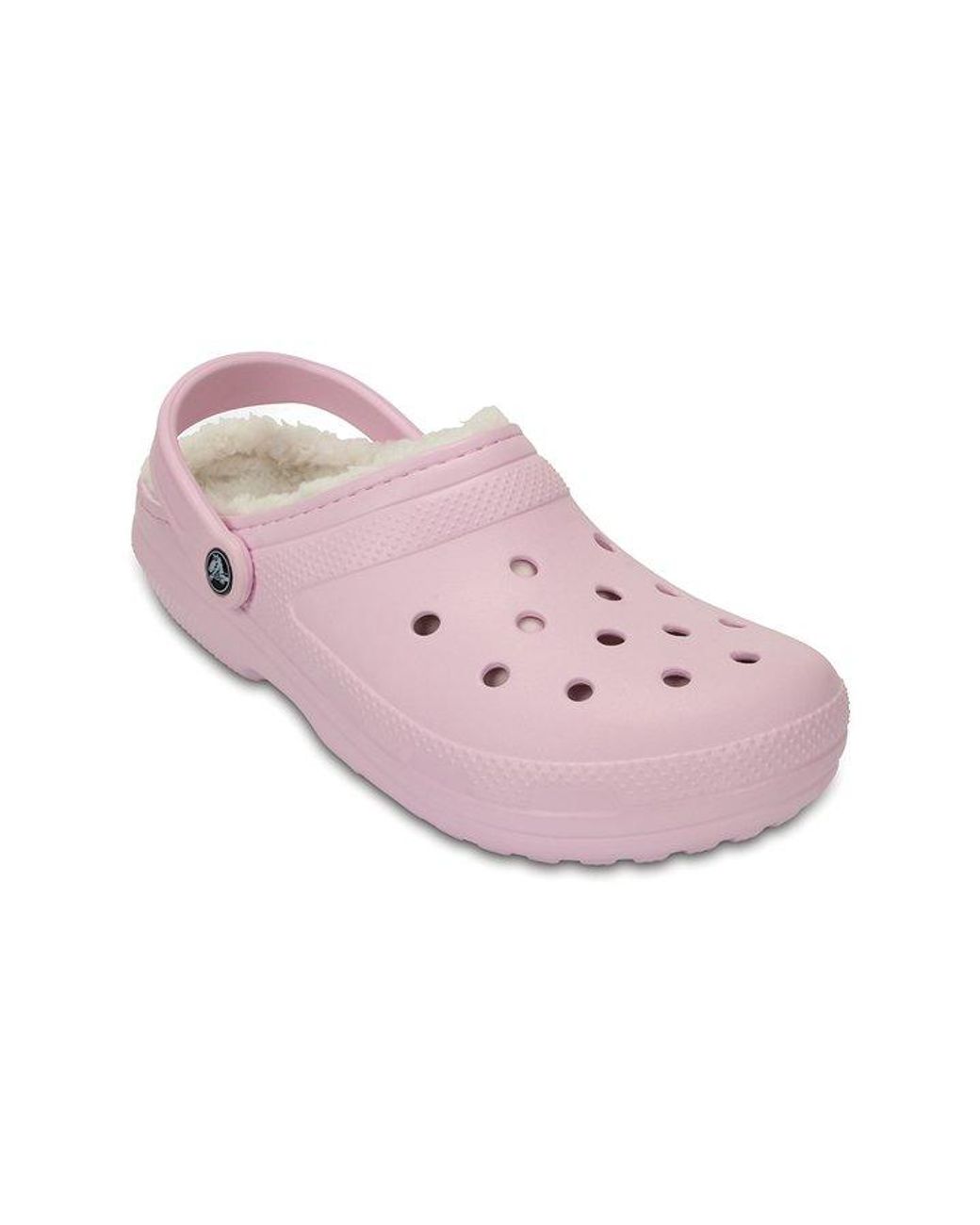 Crocs™ Classic Fuzz-lined Clog in Pink | Lyst