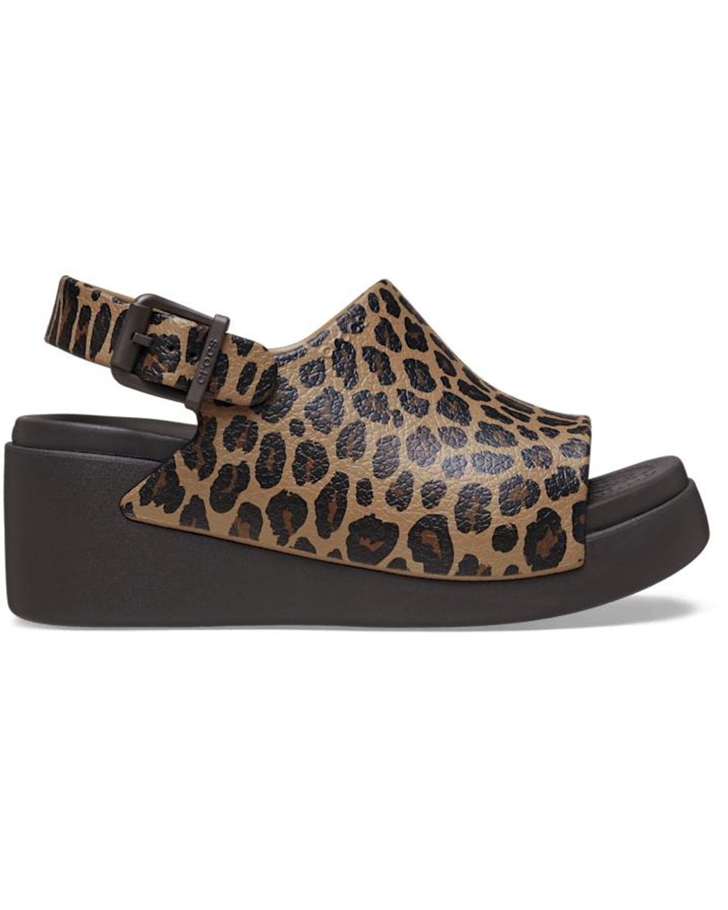 CROCSTM Black Dylan Platform Animal Slide