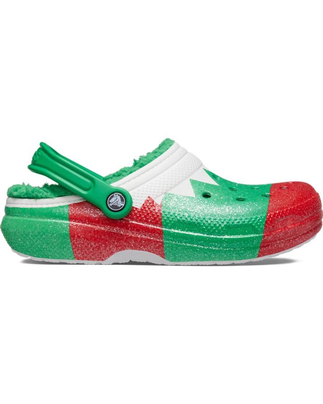 Crocs Classic Lined Holiday Clog in Green Lyst