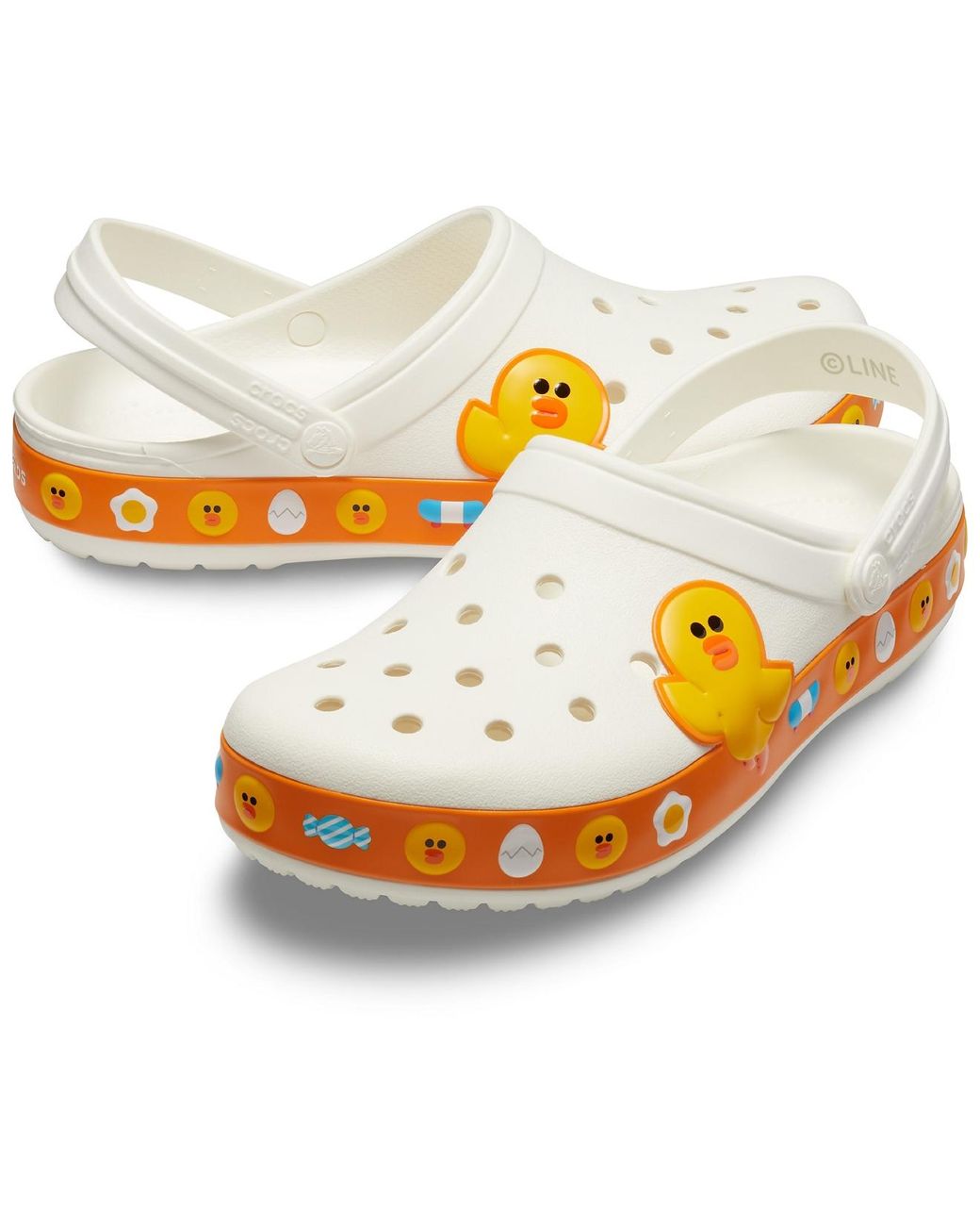 Crocs™ White Crocband Line Friends Clog | Lyst