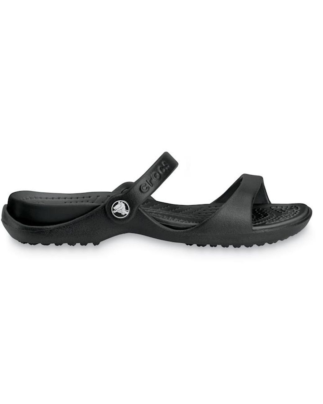 Crocs™ Women's Cleo Sandal in Black | Lyst