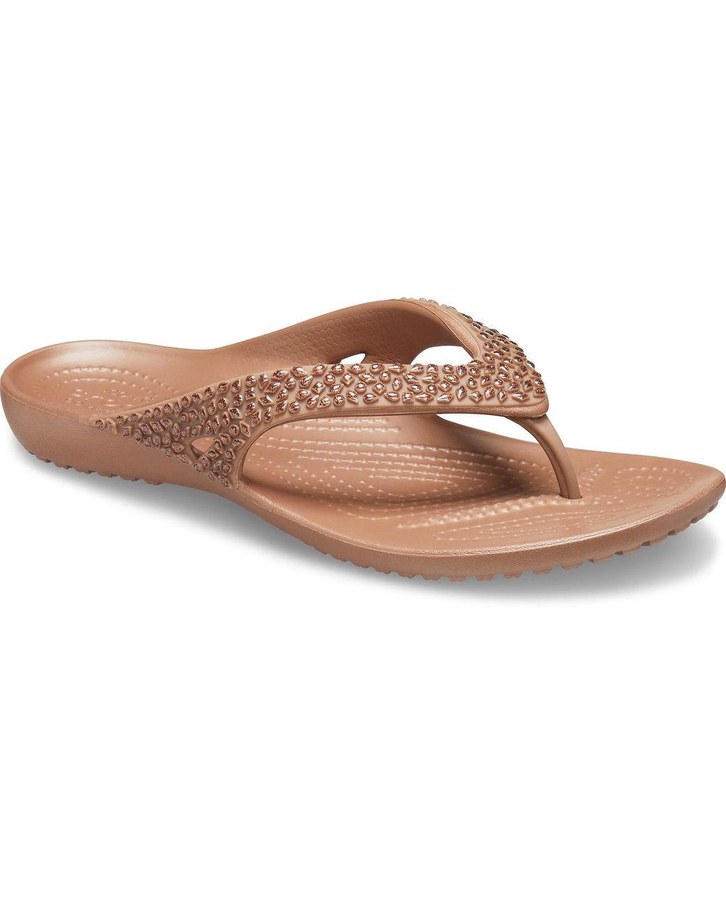 Crocs Women s Kadee Ii Embellished Flip in Brown Lyst