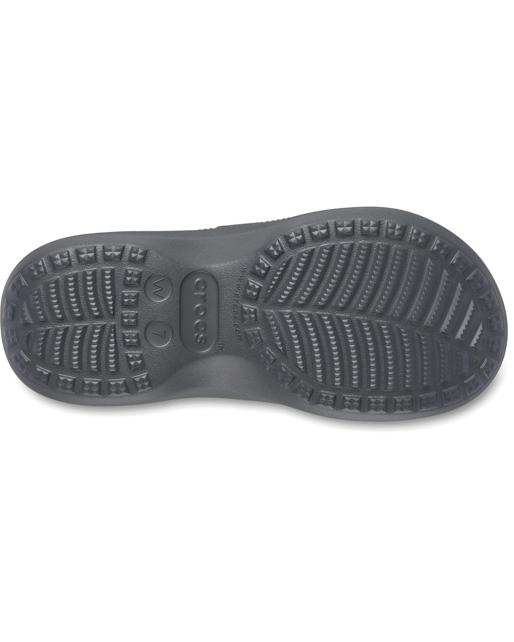 CROCSTM Black Saturday Platform Dipped Buckle Sandal