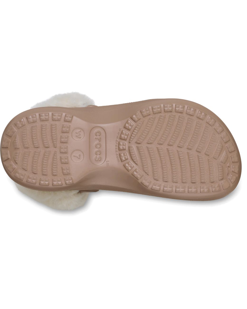 CROCSTM Black Classic Platform Fuzz Lined Clog
