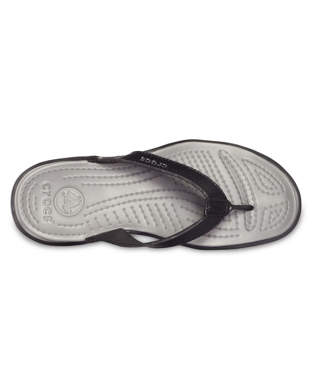 Crocs™ Synthetic Capri Iv Flip in Black/Smoke (Black) | Lyst