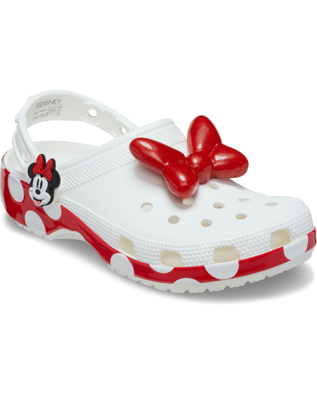 CROCSTM Black Minnie Mouse Classic Clog; Multi