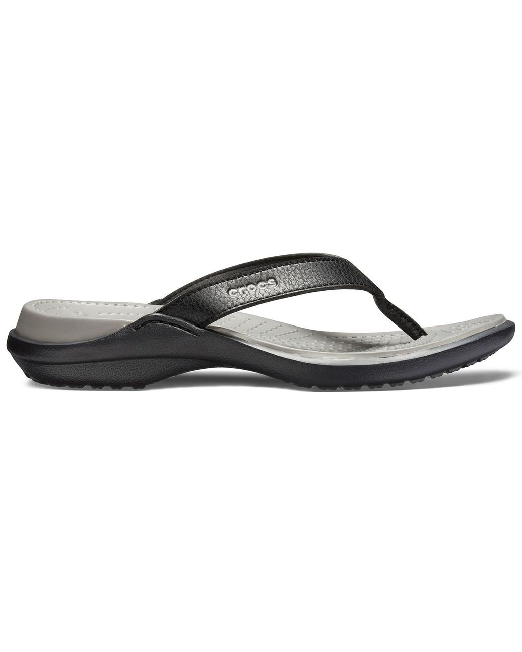 Crocs Capri Iv Flip in Black Lyst