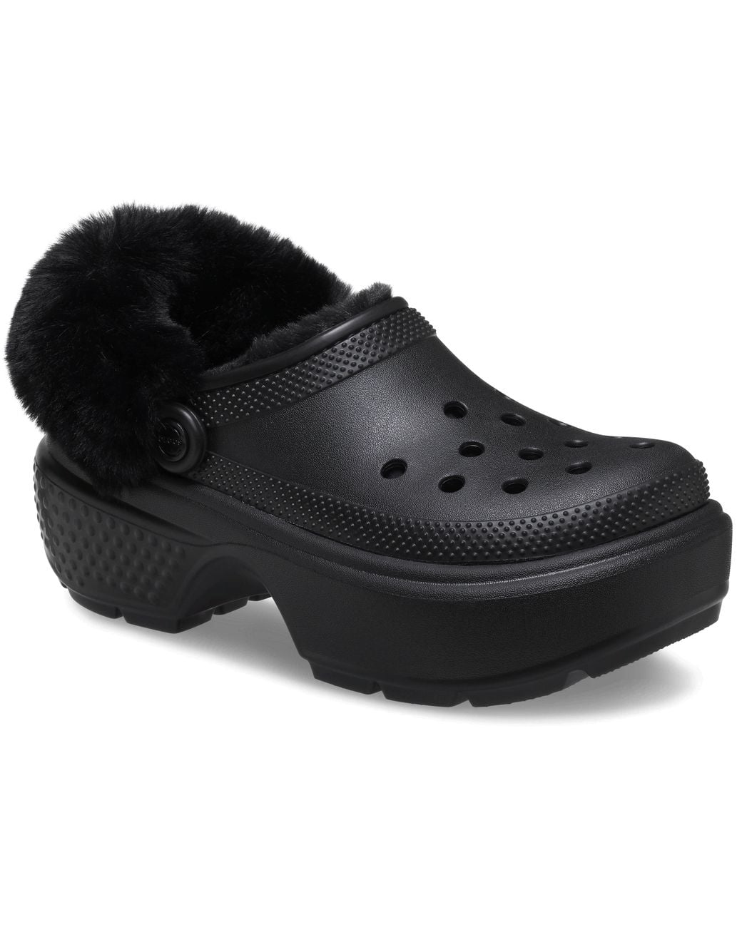 CROCSTM Black Stomp Lined Clog