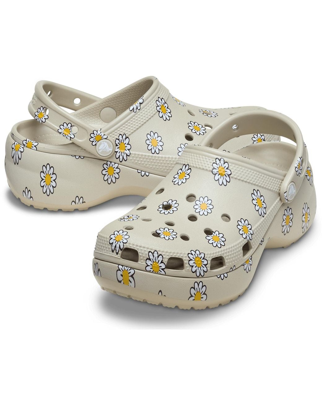 CROCSTM Black Classic Platform Floral