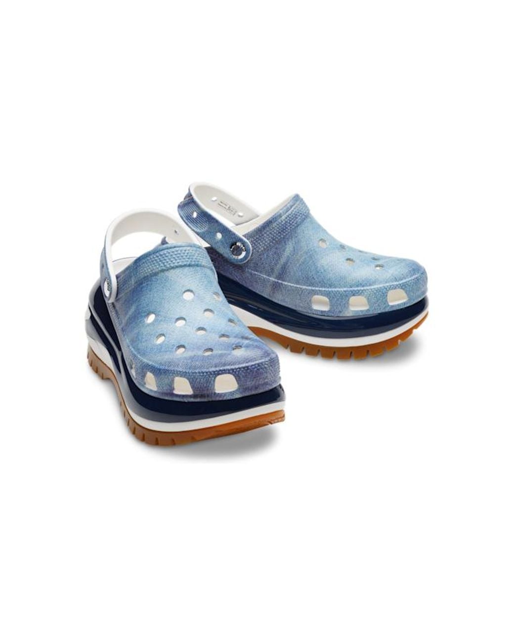靴 Crocs Classic Mega Crush Denim Clog Crocs™ Mega Crush Denim Clog in Blue | Lyst