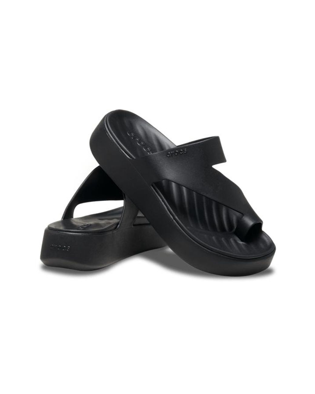 CROCSTM Black | damen | getaway platform toe loop | sandalen | schwarz | 33