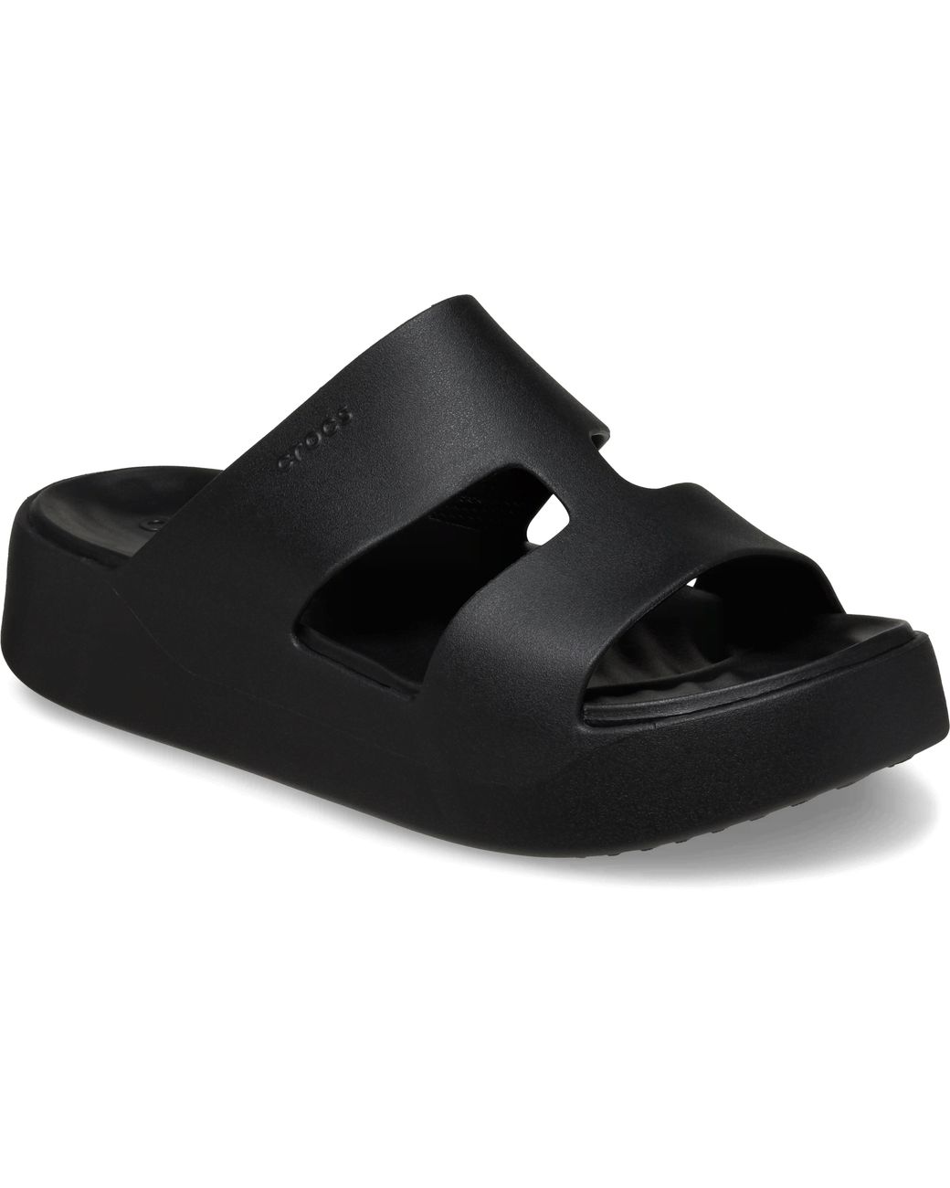 CROCSTM Black Getaway Platform H-Strap