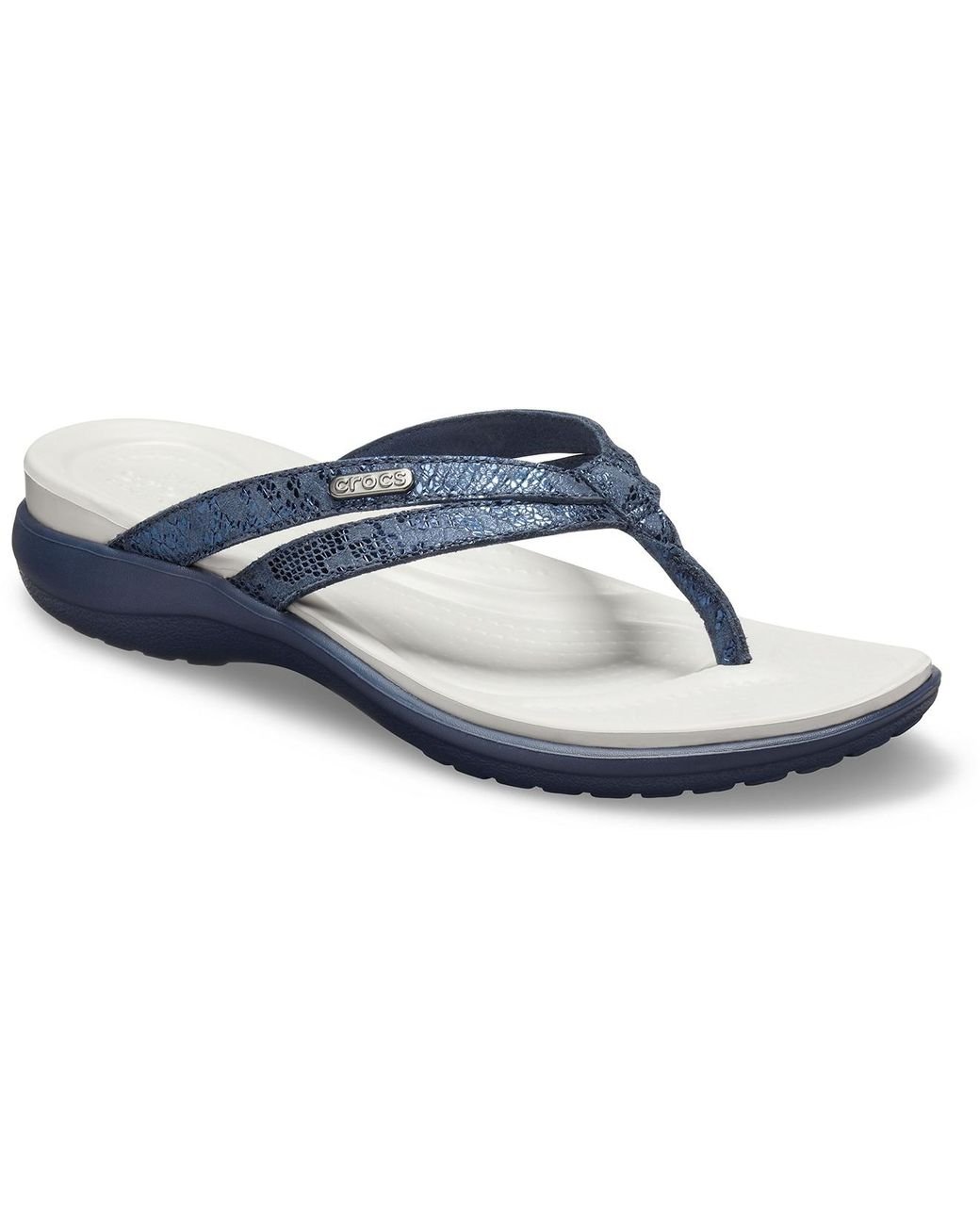 capri strappy flip crocs