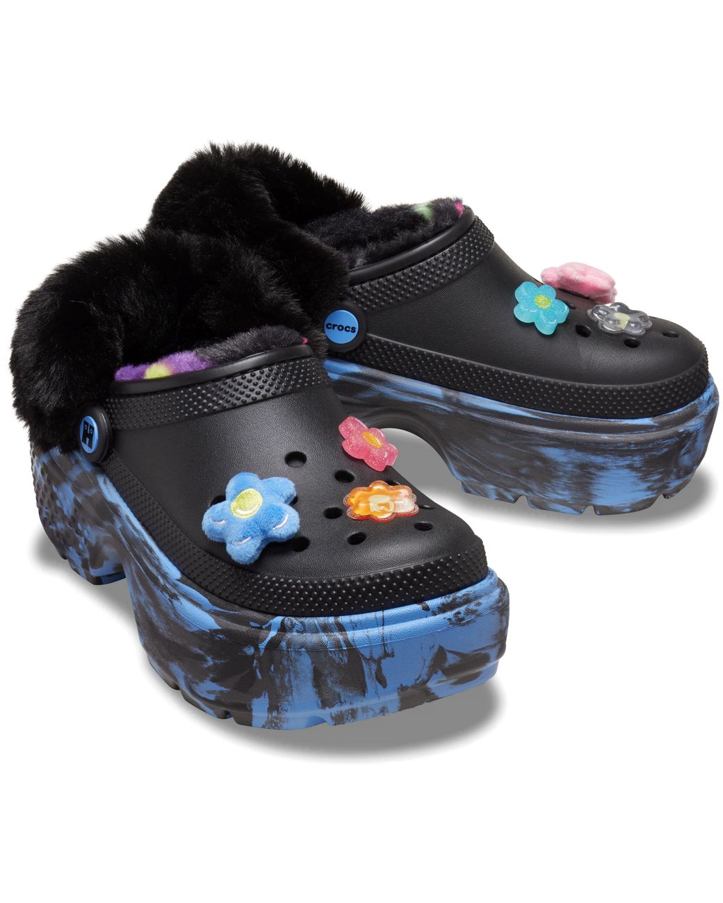 CROCSTM Black Happy Socks X Stomp Lined