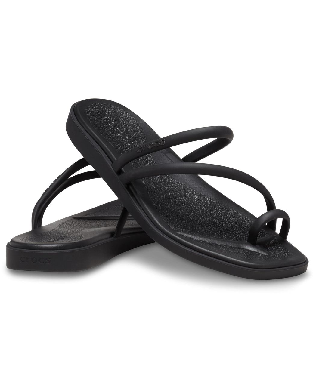 CROCSTM Black Miami Toe Loop Sandal