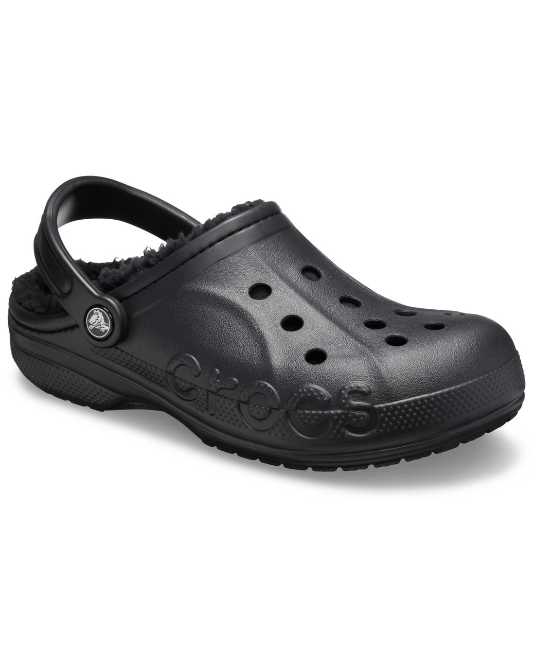 CROCSTM Black Classic Lined Clogs for men
