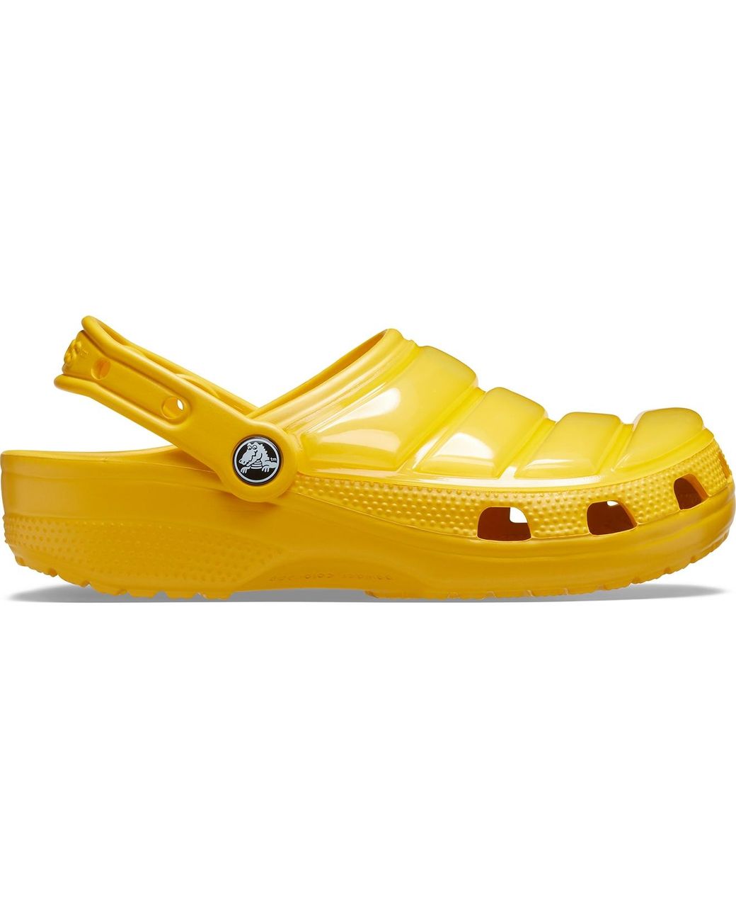 crocs puff boots yellow