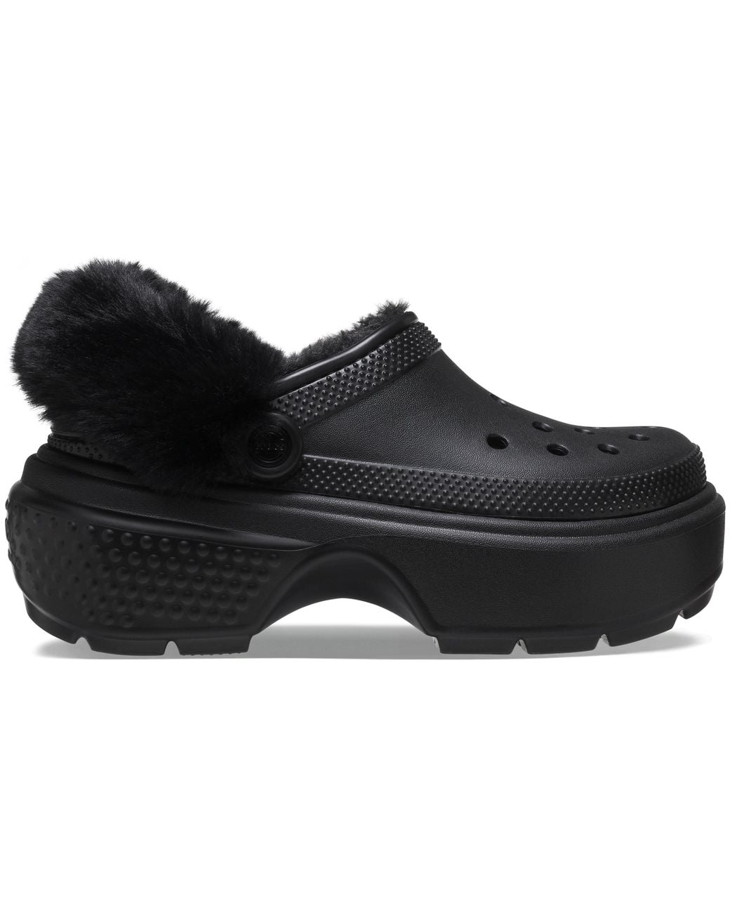 CROCSTM Black Stomp Lined Clog