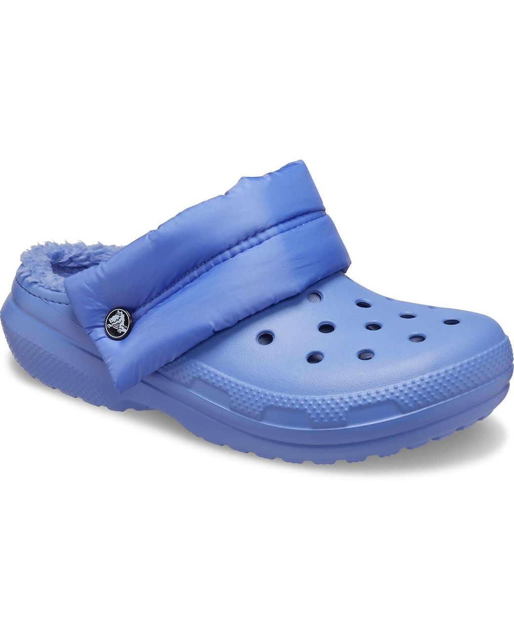 light blue winter crocs