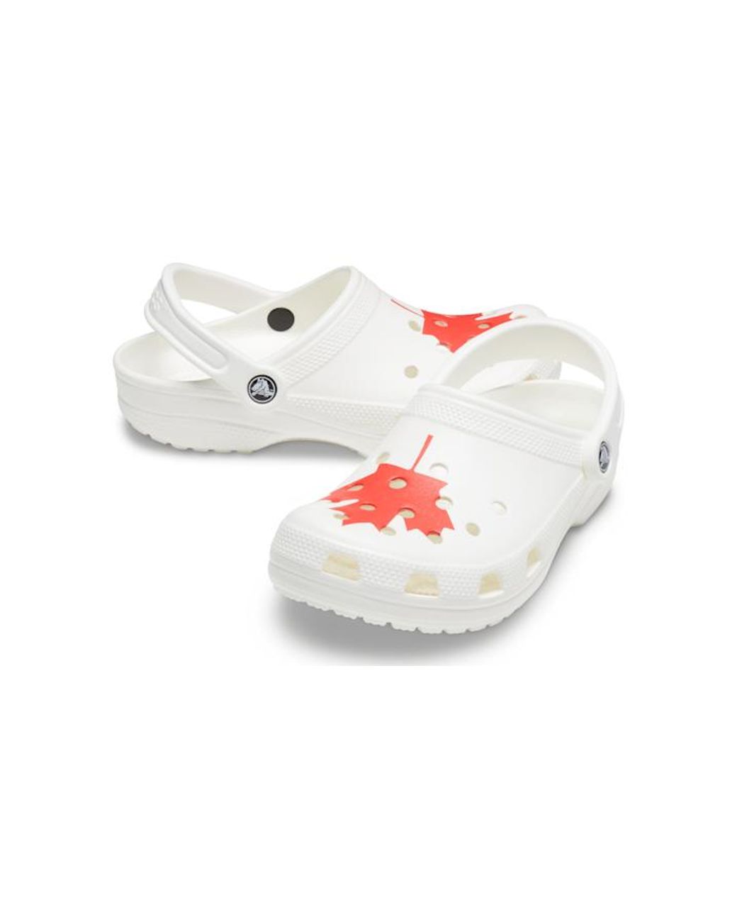 Ideel Tilbagekaldelse tyktflydende Crocs™ White Classic Canadian Flag Clog for Men | Lyst