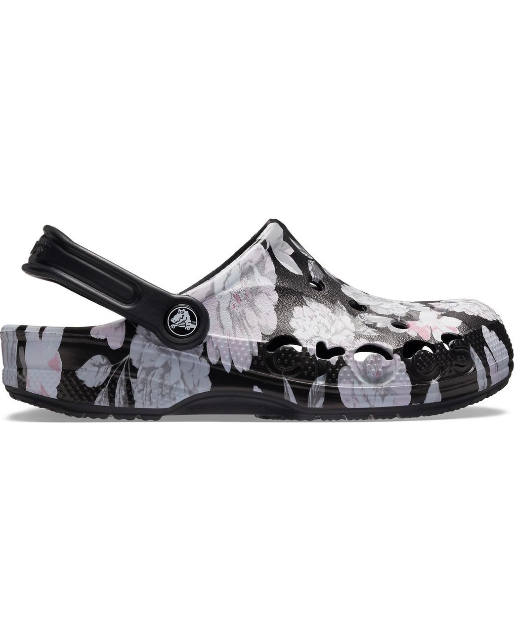 Crocs Black Floral Baya Seasonal Printed Clog Lyst
