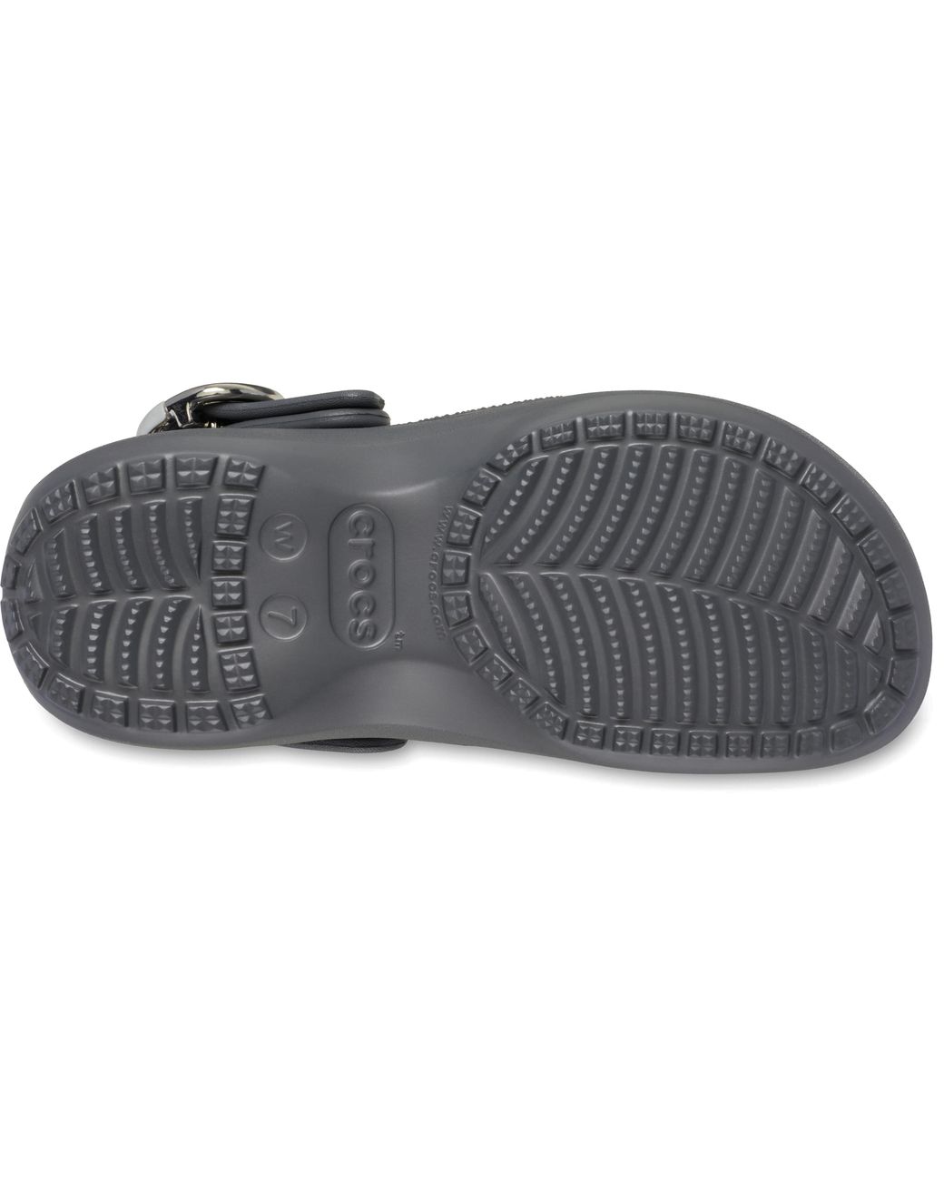 CROCSTM Black Classic Platform Dipped Buckle