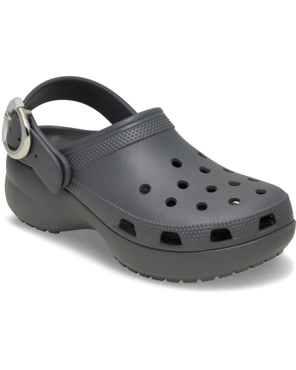 CROCSTM Black Classic Platform Dipped Buckle