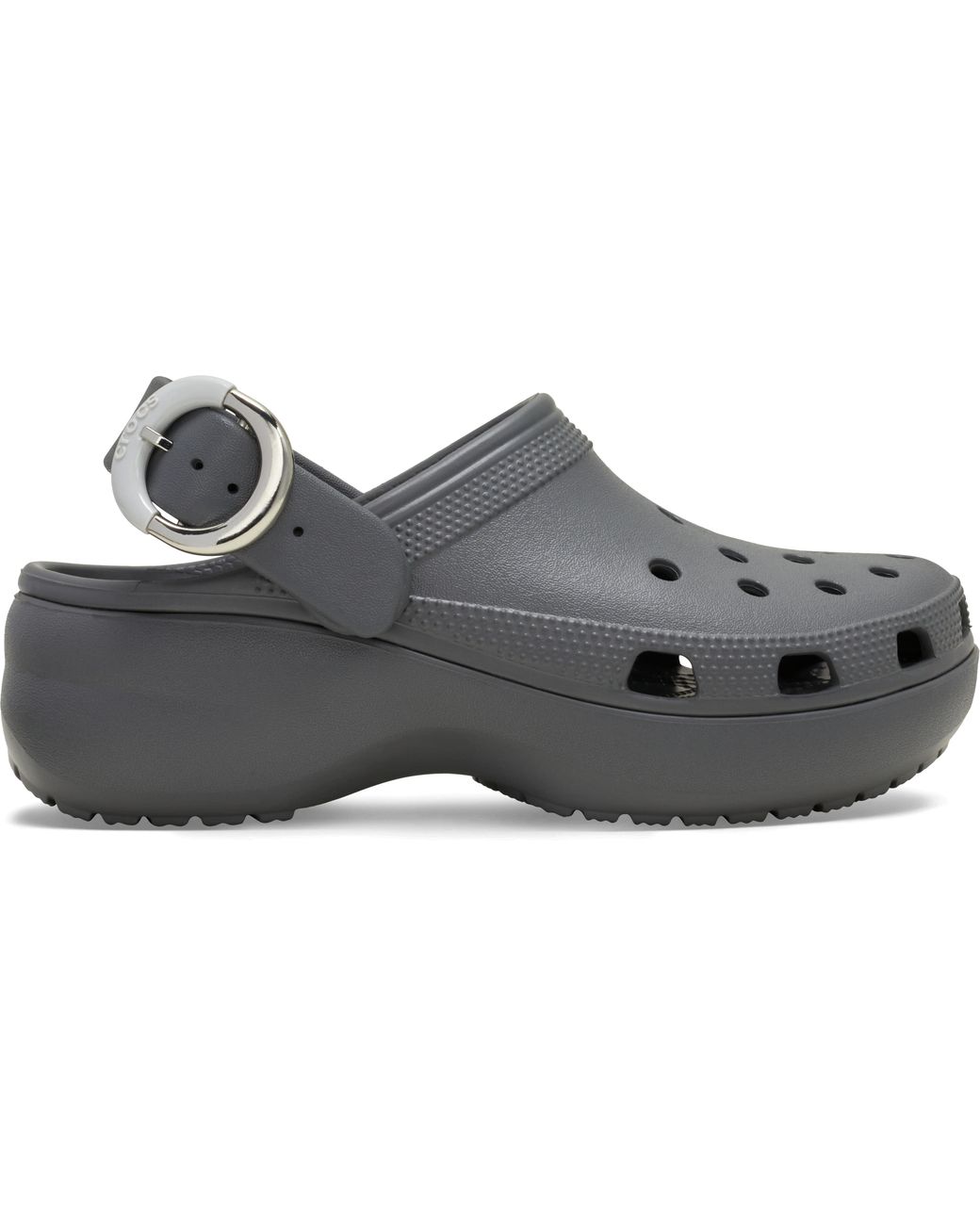 CROCSTM Black Classic Platform Dipped Buckle