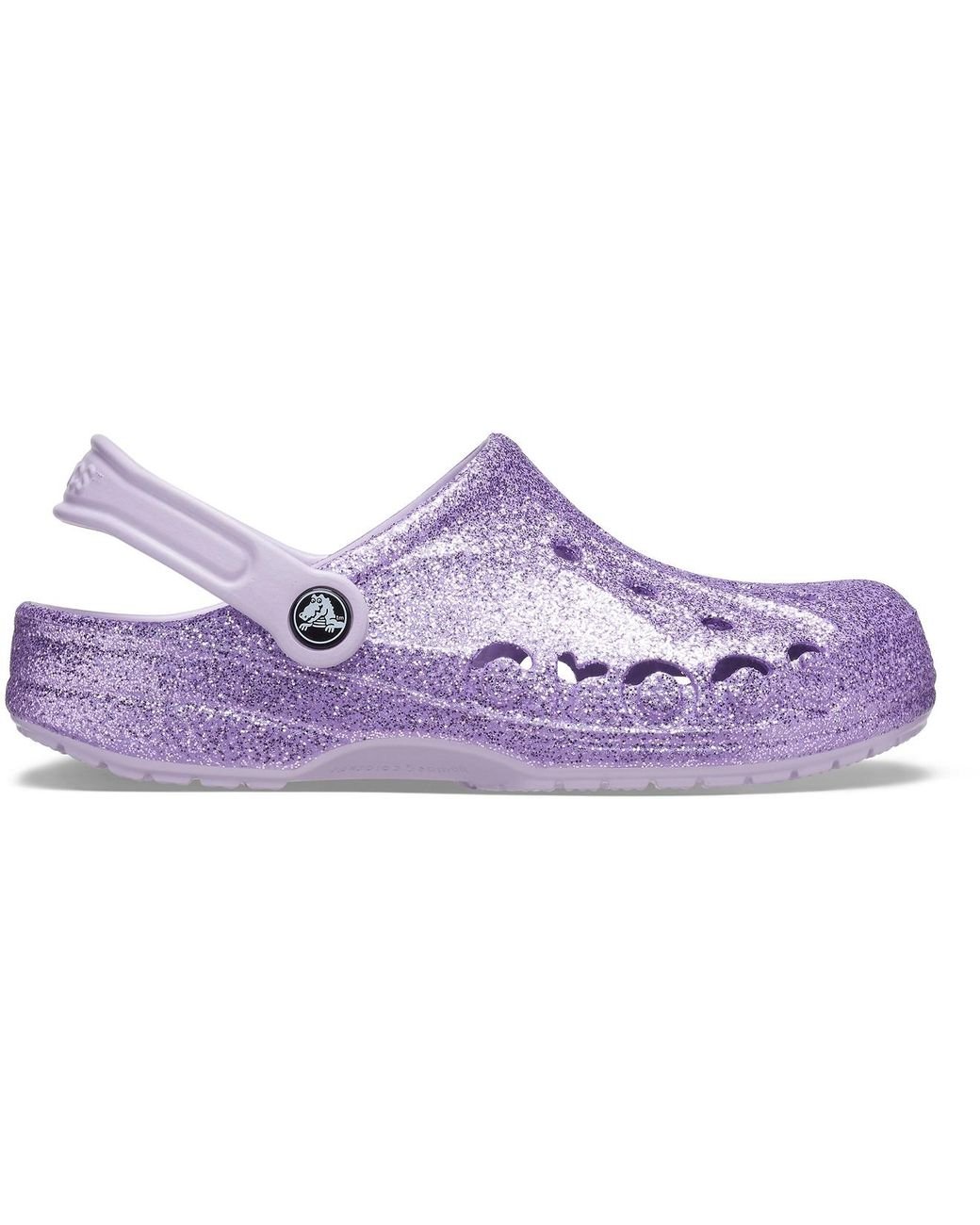 Crocs™ Lavender Baya Glitter Clog in Purple | Lyst