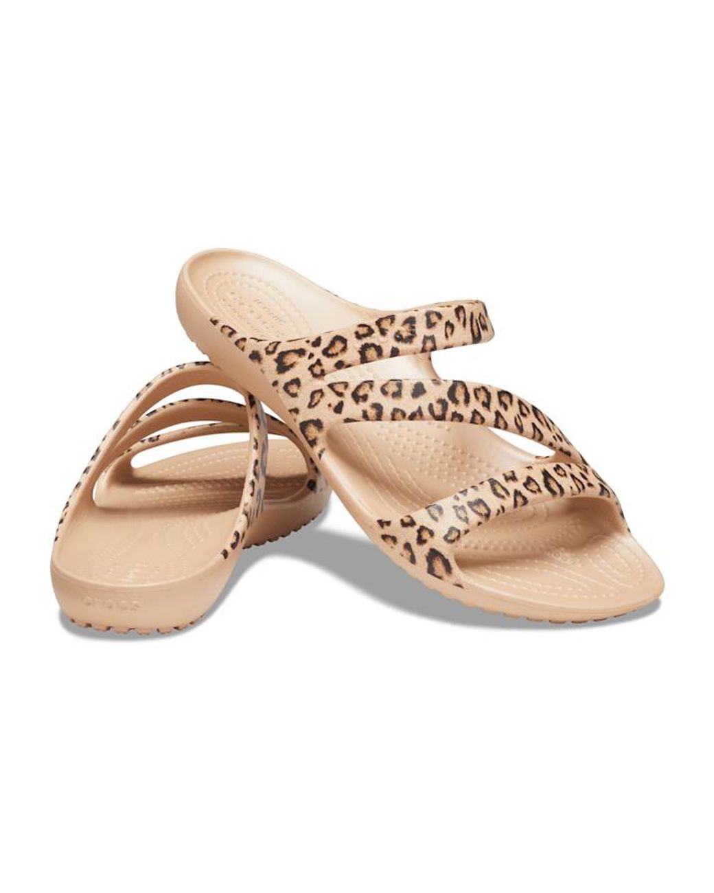 leopard croc sandals