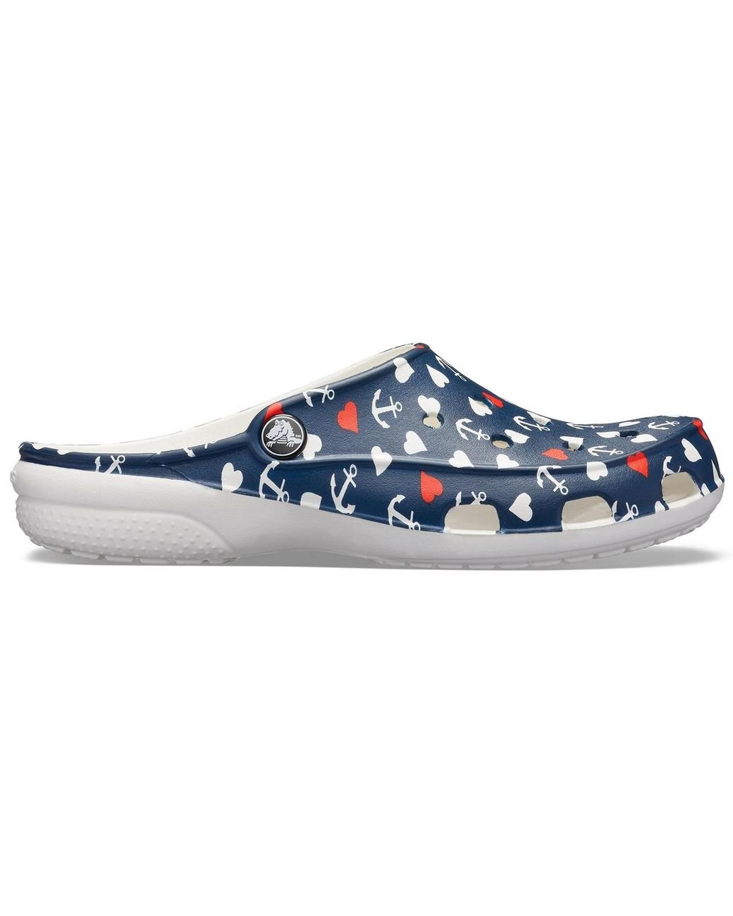Crocs Freesail Anchor Print Clog in Blue Lyst