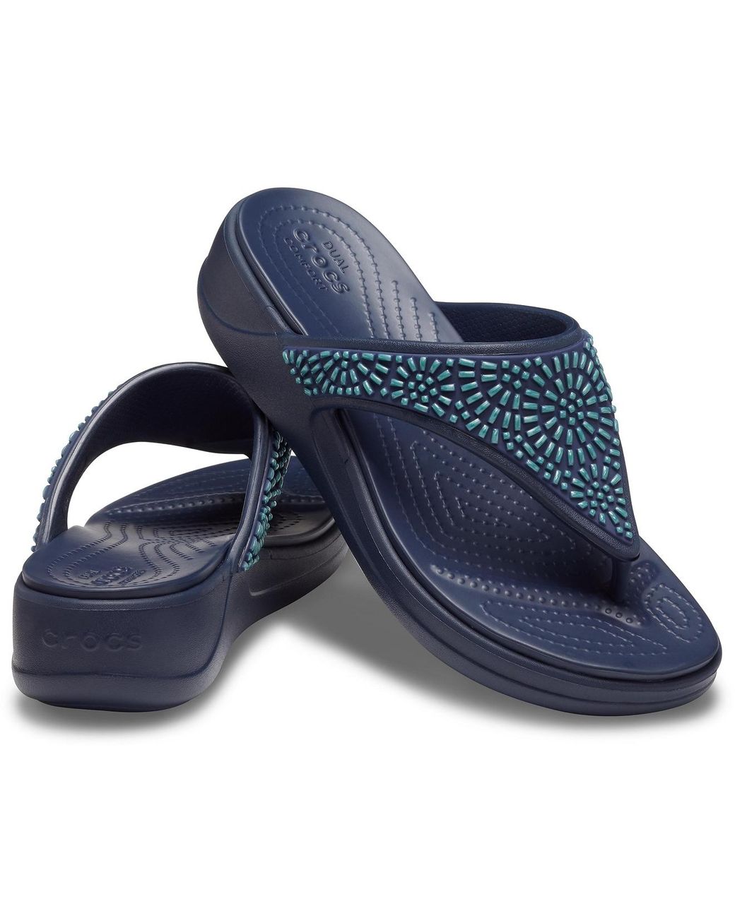 navy blue diamante sandals