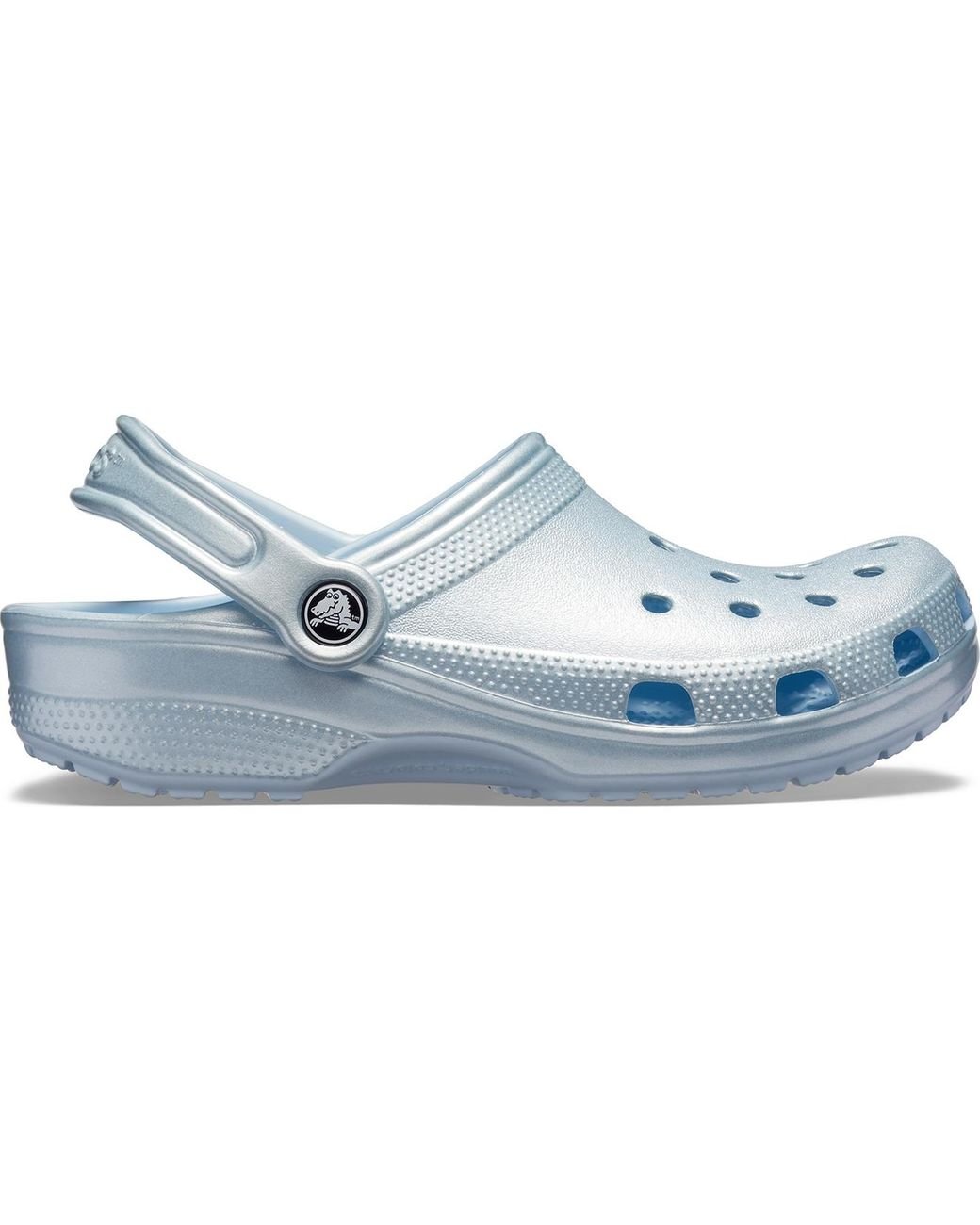 Crocs Adult Classic Metallic Clogs in Blue Lyst