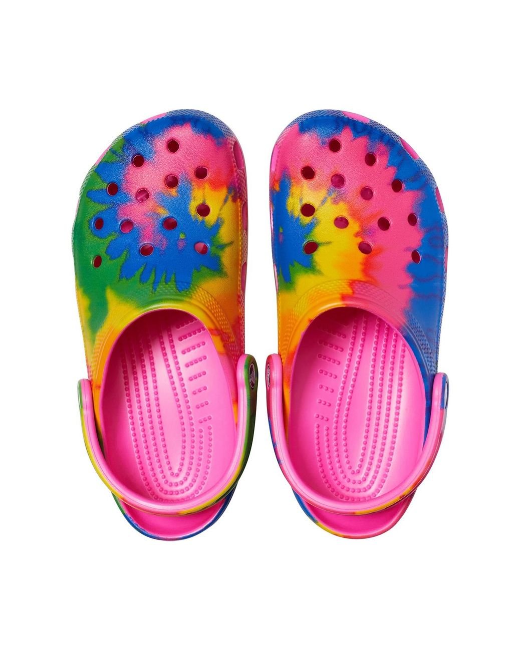 Crocs™ Electric Pink / Multi Classic Tie-dye Graphic Clog | Lyst
