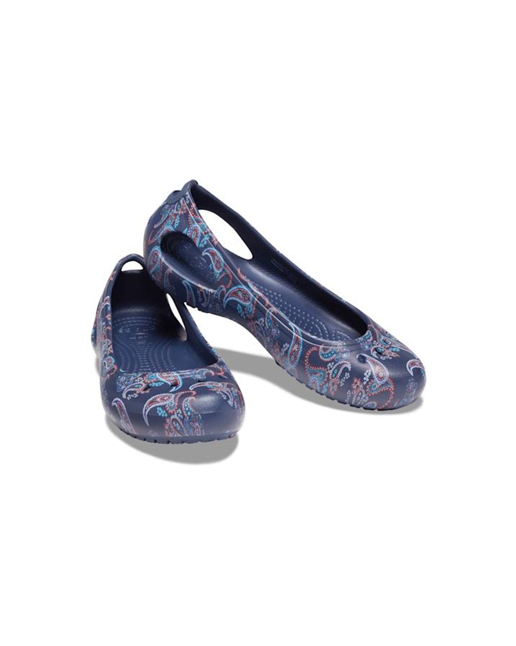 Crocs Women s Blue Kadee Florals Flat