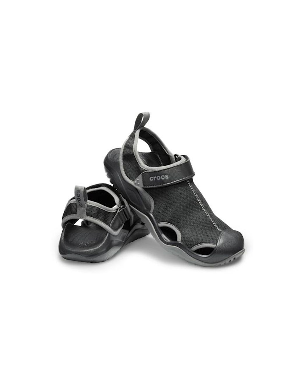 CROCSTM Black Swiftwater Mesh Deck for men