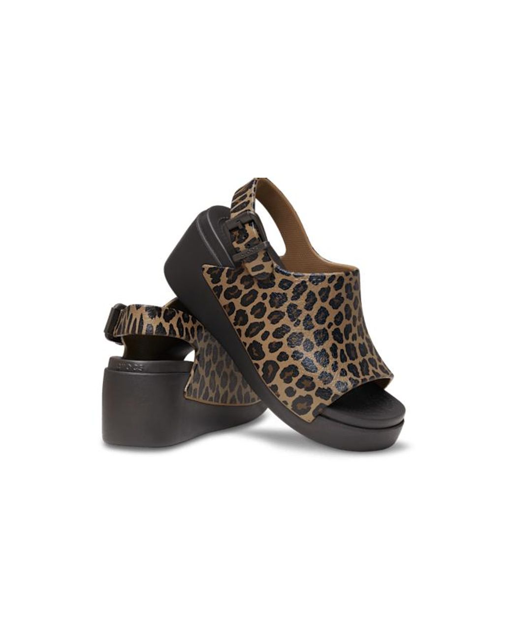 CROCSTM Black Dylan Platform Animal Slide
