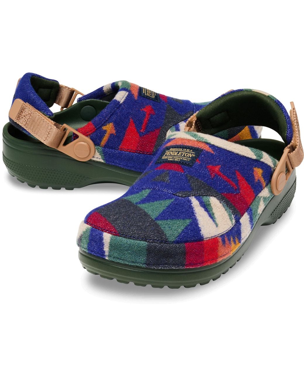 CROCSTM Blue Pendleton Classic Crafted