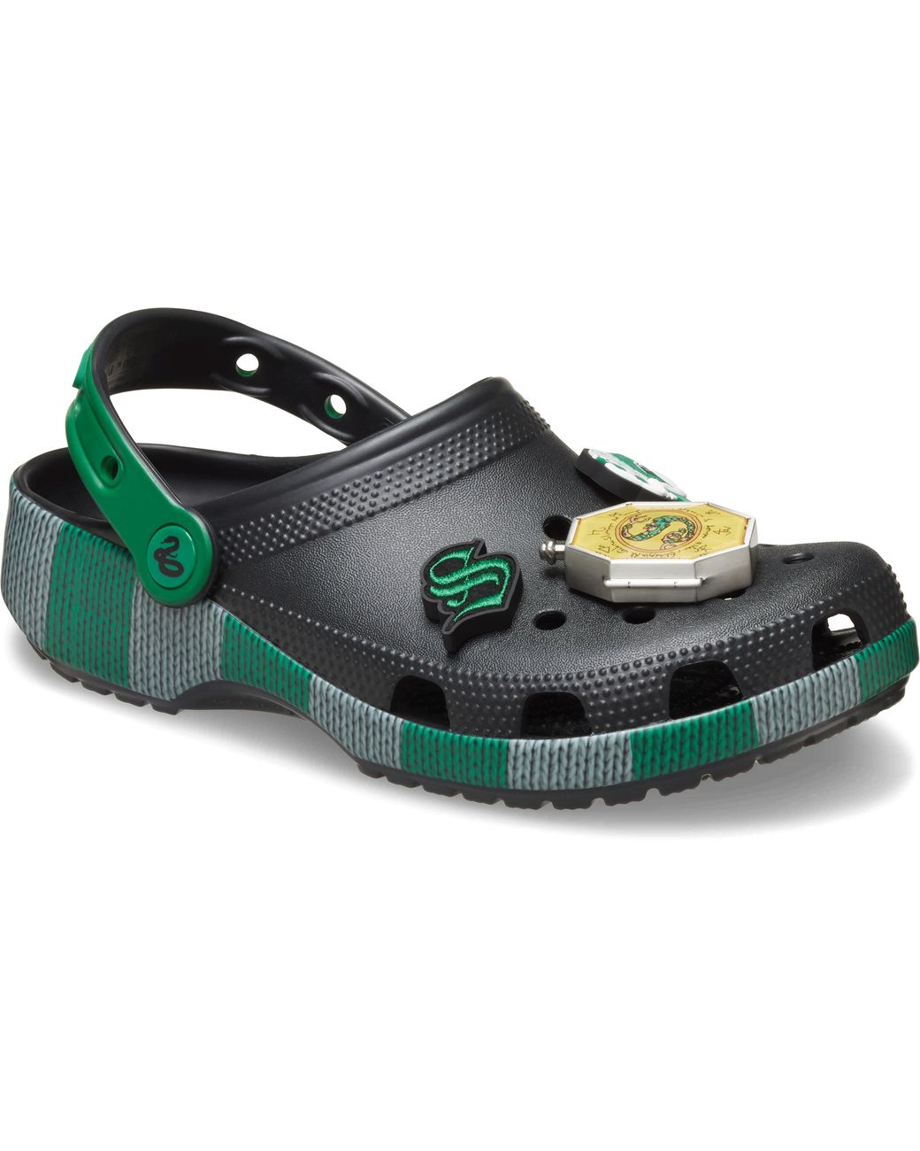 CROCSTM Green Slytherin-Inspired Printed Classic Clogs