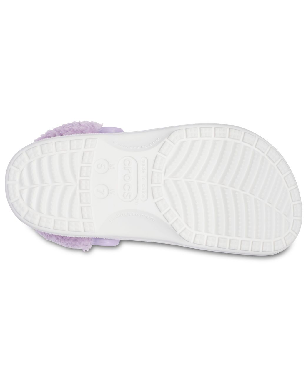 CROCSTM Black Baya Lined Fuzz-Strap Clog; Winter