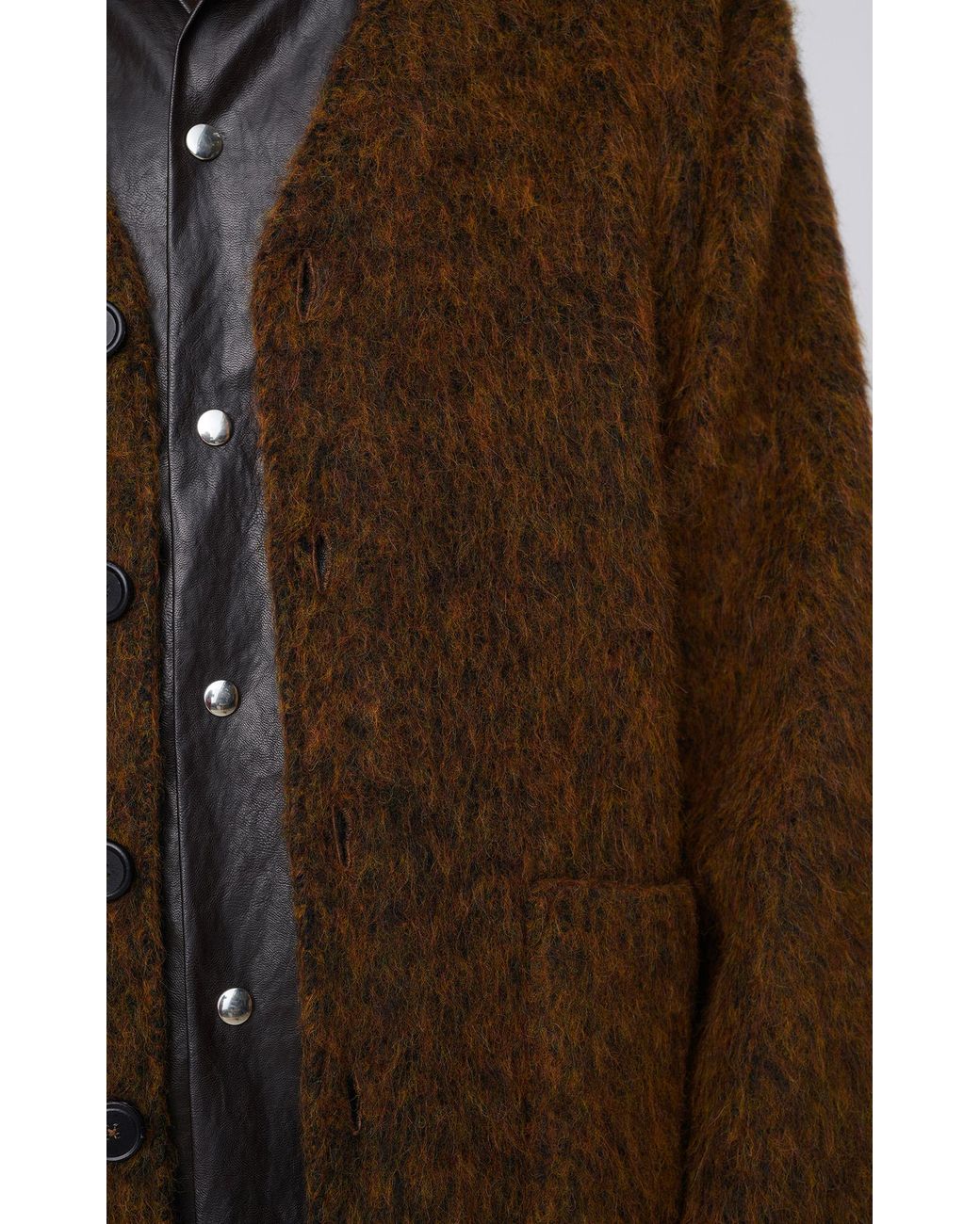 PULL POLO EN MOHAIR MÉLANGÉ BROSSÉ - JAUNE / SABLE - HOMME | H&M CH