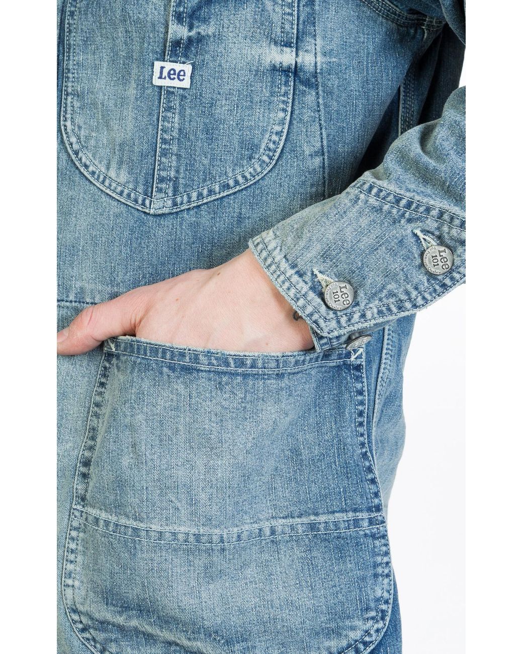 Lee Jeans Cotton Loco Jacket Linden in Blue for Men | Lyst