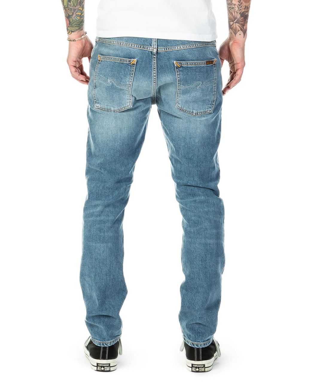 Nudie Jeans Cotton Lean Dean Mid Stone 