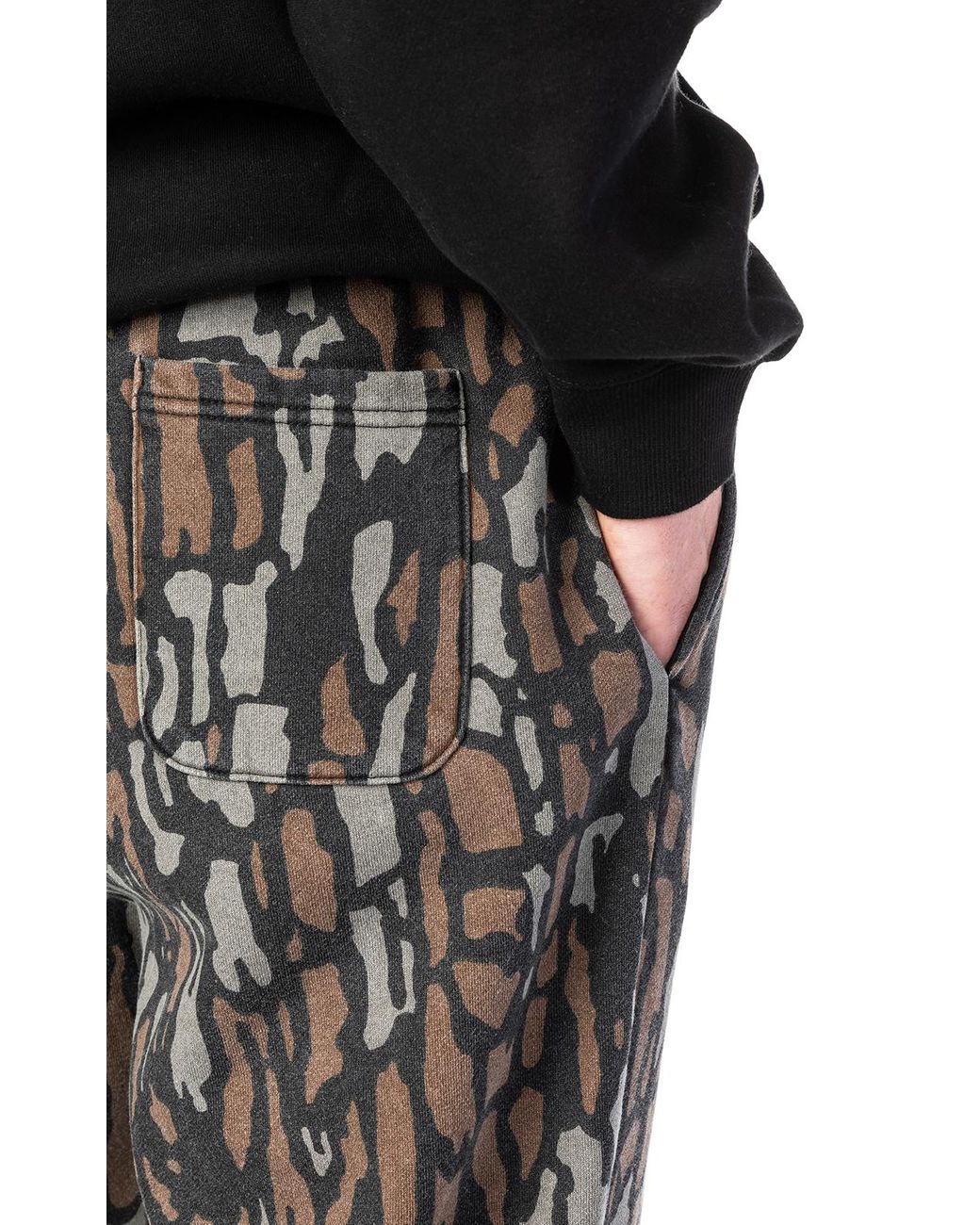 Stussy Cotton Tree Bark Sweatpant Brown 
