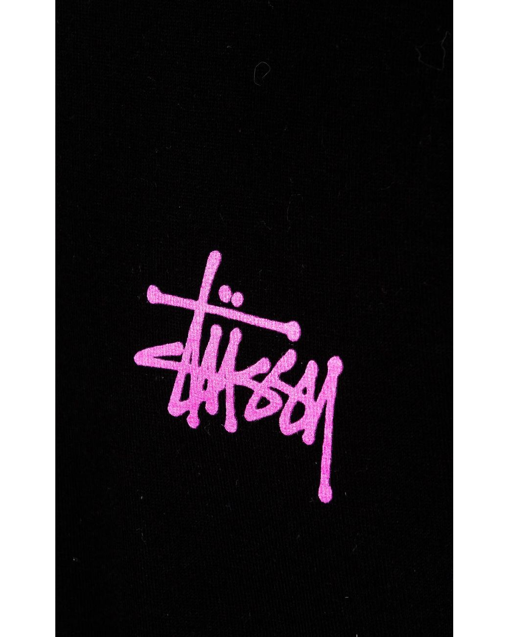 Stussy Cotton Basic Tee Black For Men Lyst