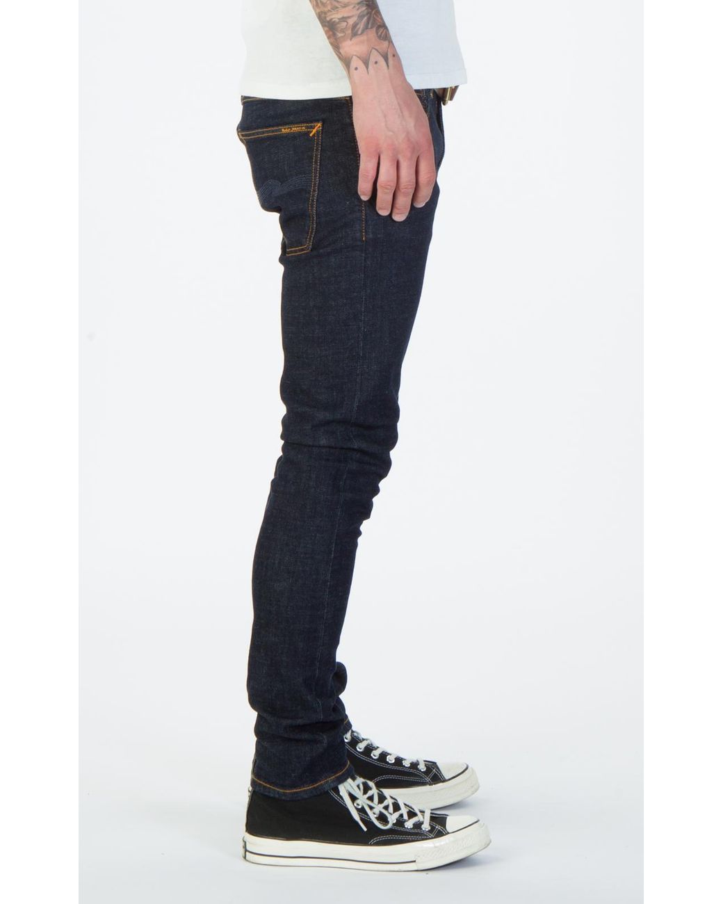 nudie jeans tight terry rinse twill